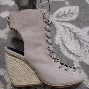 Rebecca Minkoff Elle Suede Lace-Up Wedges
